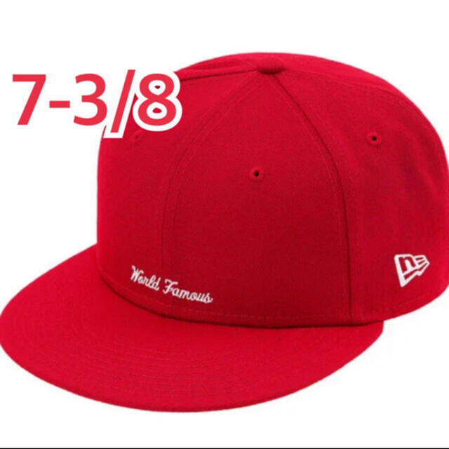 Supreme Reverse Box Logo New Era  レッド