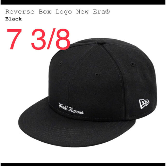 売れ筋通販 新品 未使用 NEW ERA Supreme 黒 キャップ ニューエラ キャップ