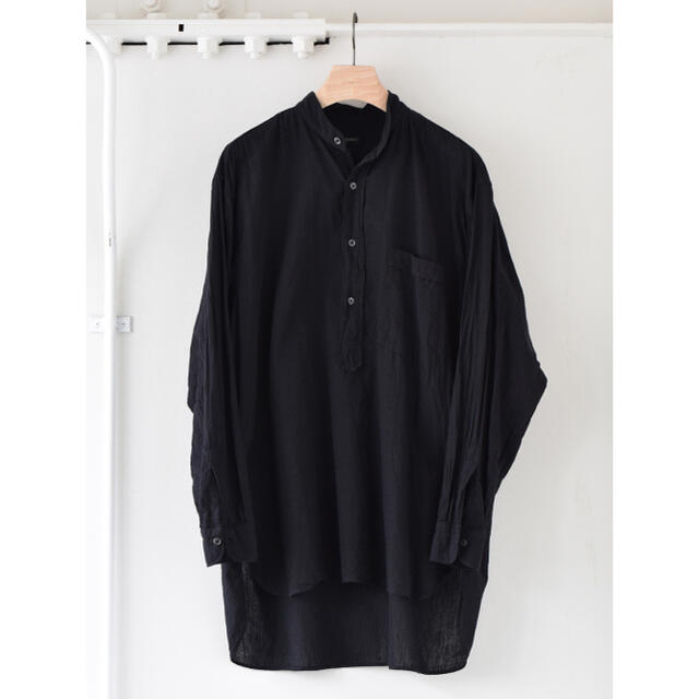 COMOLI 21SS ベタシャンプルオーバーシャツ ブラック サイズ2 新品