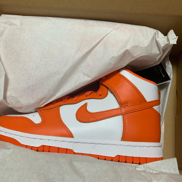 NIKE(ナイキ)のnike dunk high w 23.5 us6.5 orange オレンジ レディースの靴/シューズ(スニーカー)の商品写真