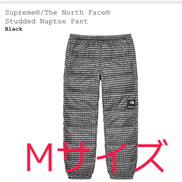 Supreme North Studded Nuptse Pant ブラック　M