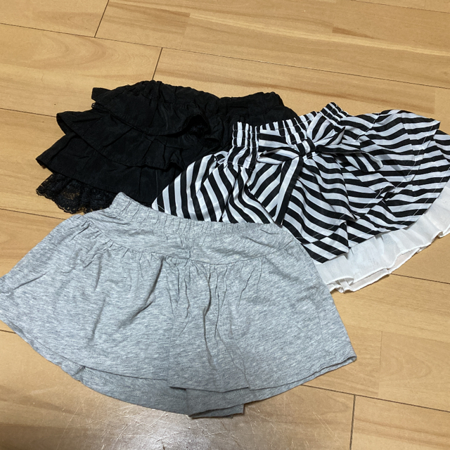 【中古】スカート2枚+キュロット1枚セット 80 キッズ/ベビー/マタニティのベビー服(~85cm)(スカート)の商品写真