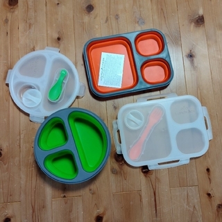 伸縮 シリコン ランチボックス お弁当箱 eco Lunch Box(弁当用品)