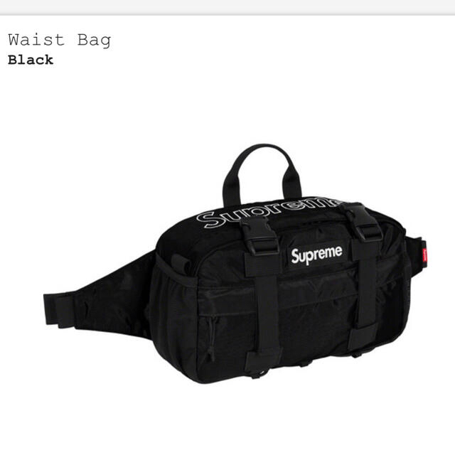 新品 19aw Supreme Waist Bag BLACK