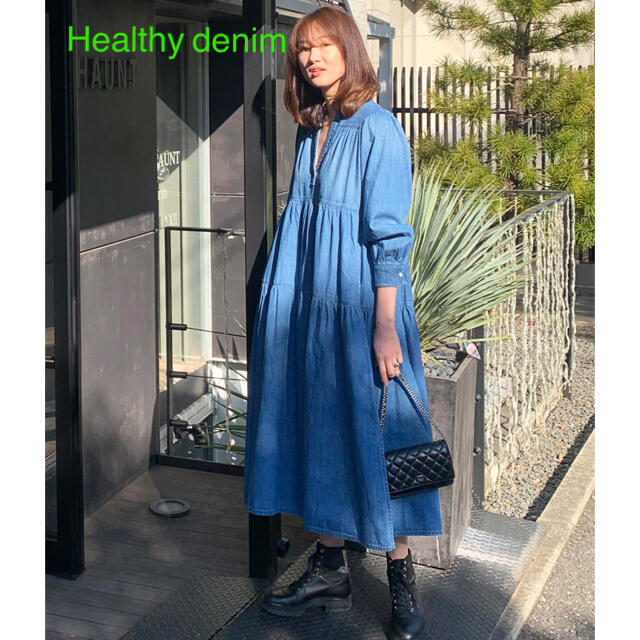 Plage(プラージュ)の✴️ 21SS Healthy denim ヘルシーデニム 即完売ワンピース❣️ レディースのワンピース(ロングワンピース/マキシワンピース)の商品写真