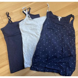 エイチアンドエム(H&M)の【中古】授乳キャミソール3枚セット(マタニティトップス)