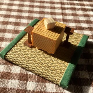 将棋盤セットのミニチュア（ハンドメイド）(囲碁/将棋)