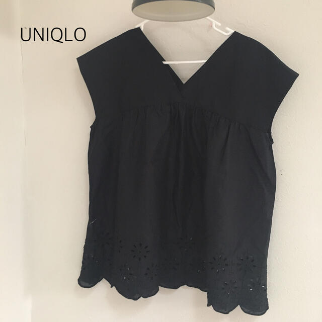 UNIQLO(ユニクロ)のノースリーブ　ブラウス レディースのトップス(シャツ/ブラウス(半袖/袖なし))の商品写真