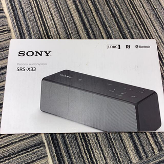 ソニー(SONY)のyh様専用　SONY ワイヤレススピーカー　ブラック　SRS-X33(ポータブルプレーヤー)