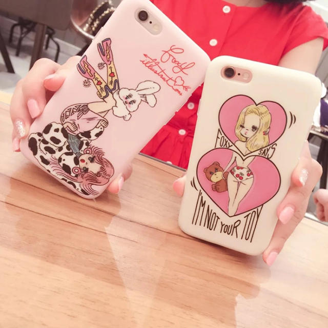 女の子 foxy 人気 iPhone6ケース TPU iPhoneケース 韓国 スマホ/家電/カメラのスマホアクセサリー(iPhoneケース)の商品写真