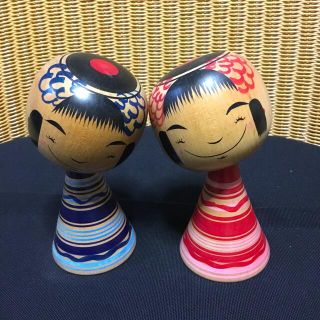 ⭐️伝統こけし⭐️２体ハッピー限定こけし　kokesi(置物)