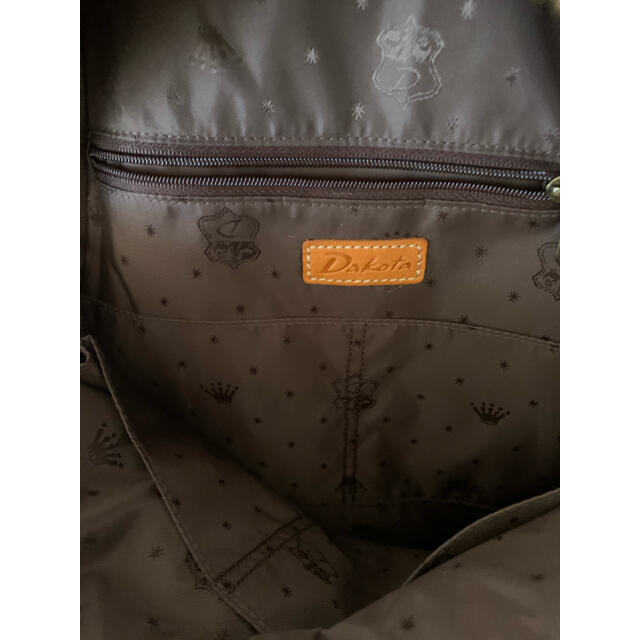 Dakota(ダコタ)のDakota アレンジコットン×牛革リュック　軽量 レディースのバッグ(リュック/バックパック)の商品写真