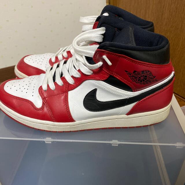 NIKE - aj1 mid Chicago風カスタムの通販 by R's shop｜ナイキならラクマ