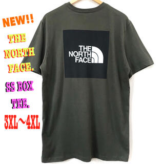 ザノースフェイス(THE NORTH FACE)の4XL相当 US最新 ♪ ノースフェイス BOXロゴ Tシャツ ニュータープ(Tシャツ/カットソー(半袖/袖なし))
