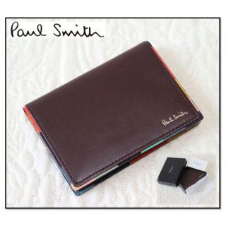 ポールスミス(Paul Smith)の新品 箱付き【ポールスミス 】本革 ストライプポップ 定期入れ パスケース(名刺入れ/定期入れ)