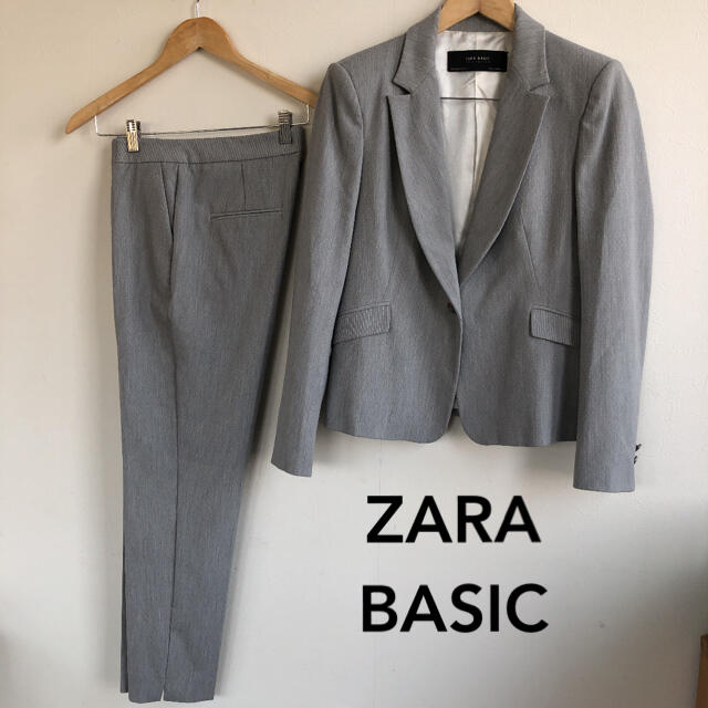 【美品】ZARA BASIC ザラベーシック　パンツスーツセットアップ