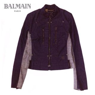 バルマン(BALMAIN)のバルマン◆デニムライダースジャケット(Gジャン/デニムジャケット)