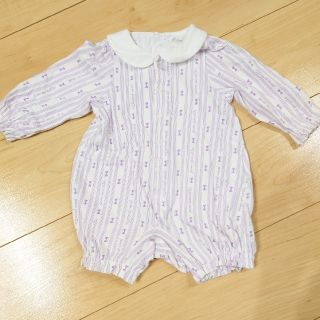 ポンポネット(pom ponette)のいちご様専用★USED★ロンパース　ポンポネット　日本製(ロンパース)