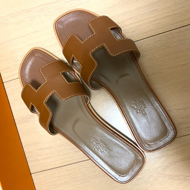 最安挑戦! Hermes - エルメス HERMES サンダル オラン 36 サンダル