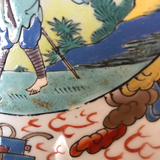 中国絵皿5枚(B)骨董品 中国絵皿5枚(B)骨董品