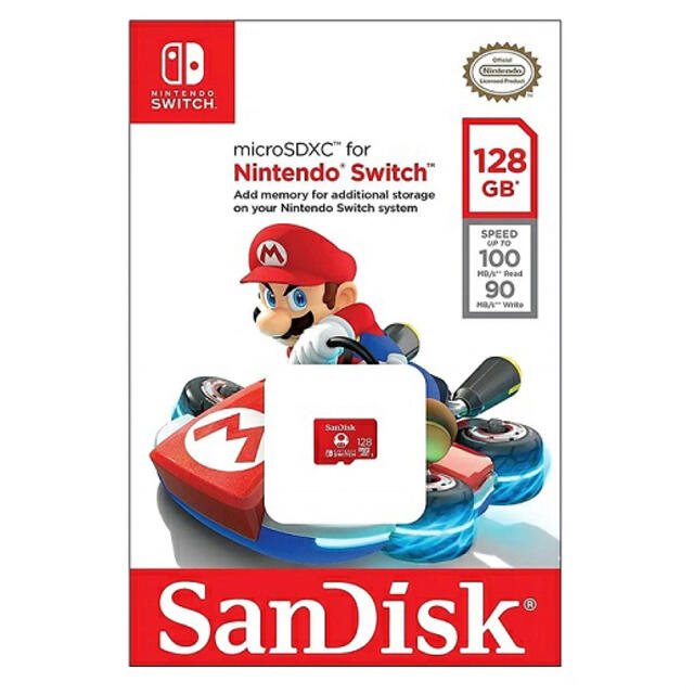 SanDisk(サンディスク)のサンディスク 128GB 高速対応 マイクロSDカード 任天堂スイッチ 推奨品 エンタメ/ホビーのゲームソフト/ゲーム機本体(その他)の商品写真