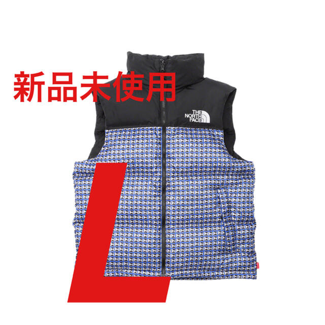 Supreme(シュプリーム)のSupreme Studded Nuptse Vest Royal Large メンズのジャケット/アウター(ダウンベスト)の商品写真