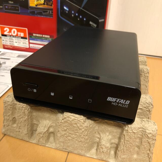 Buffalo(バッファロー)の【ぽてち様専用】TV用HDD_2TB／HD-ALU2  ※録画データ入り🎵 スマホ/家電/カメラのテレビ/映像機器(テレビ)の商品写真