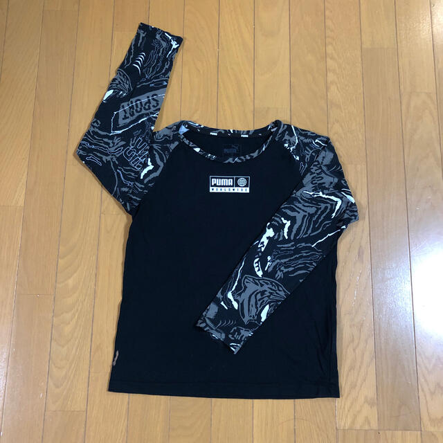 PUMA(プーマ)のPUMA 長袖Tシャツ　難あり キッズ/ベビー/マタニティのキッズ服女の子用(90cm~)(Tシャツ/カットソー)の商品写真