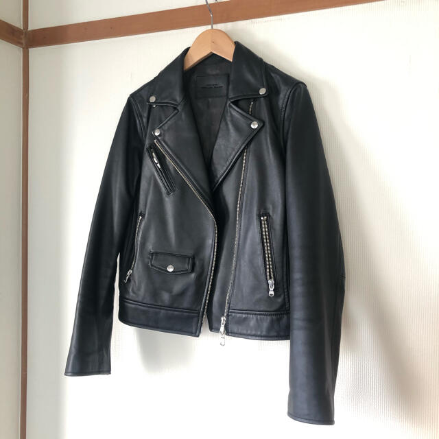 UNITED ARROWS(ユナイテッドアローズ)の美品☆グリーンレーベルリラクシング　ライダースジャケット　レザージャケット レディースのジャケット/アウター(ライダースジャケット)の商品写真