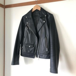 ユナイテッドアローズ(UNITED ARROWS)の美品☆グリーンレーベルリラクシング　ライダースジャケット　レザージャケット(ライダースジャケット)