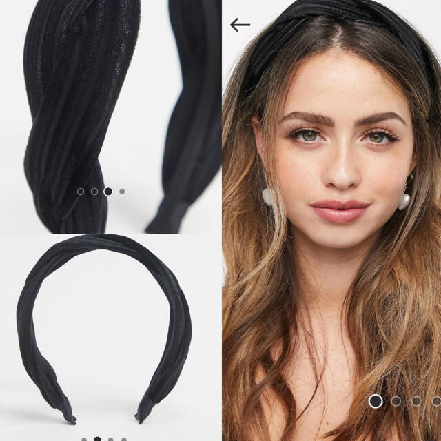 asos(エイソス)の送料込　ヘッドバンド⭐︎ツイスト レディースのヘアアクセサリー(カチューシャ)の商品写真