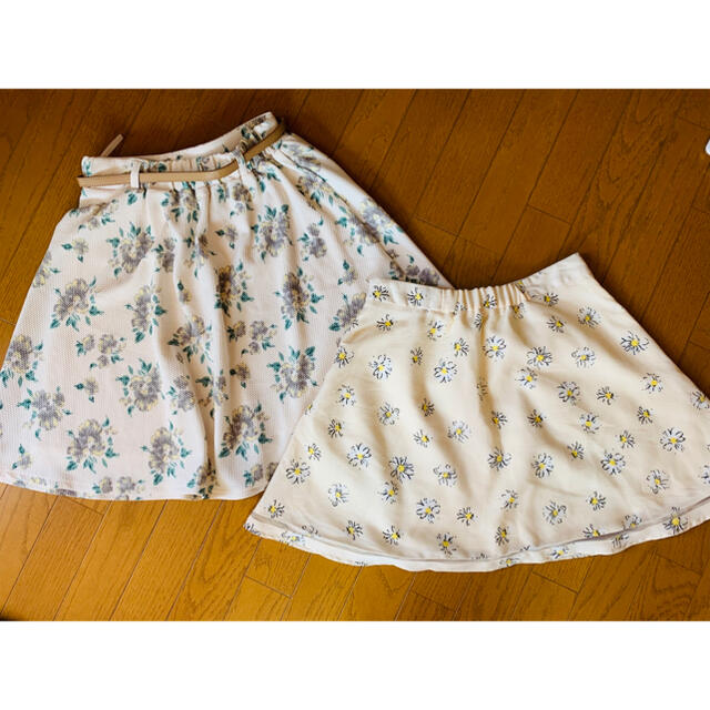 Dip Drops(ディップドロップス)のハナガラスカート2点▸︎▹︎春夏活躍♡ レディースのスカート(ひざ丈スカート)の商品写真