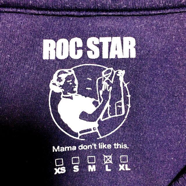 ROC STAR(ロックスター)の【女子ウケ良好】ROC STAR(ロックスター)のTシャツ Lサイズ 紫 メンズのトップス(Tシャツ/カットソー(半袖/袖なし))の商品写真