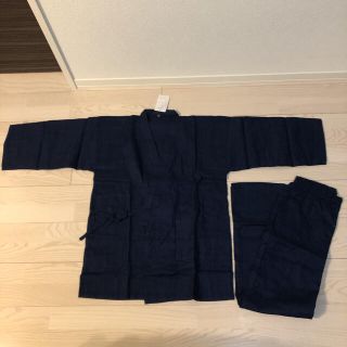 SALE！ 新品 メンズ 浴衣 甚平 部屋着 パジャマ Lサイズ 男女兼用(浴衣)