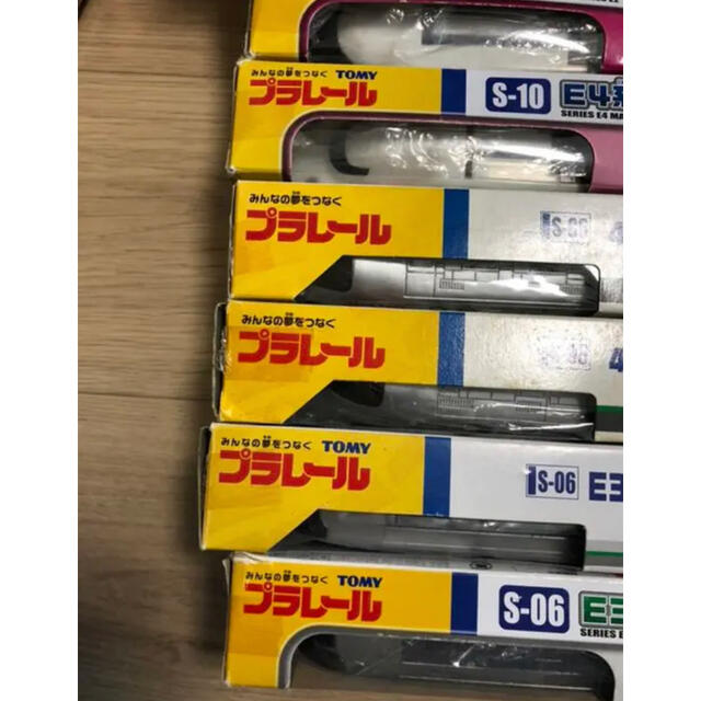 TOMMY(トミー)のプラレール  連結仕様　400系　つばさ　E4系　やまびここまち連結セット　B キッズ/ベビー/マタニティのおもちゃ(電車のおもちゃ/車)の商品写真