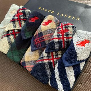 ラルフローレン(Ralph Lauren)の男女問わず人気・お祝い プレゼント❤️ラルフローレンガーゼタオルハンカチ(ハンカチ/ポケットチーフ)