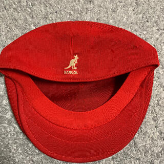 カンゴール(KANGOL)のKANGOL メッシュベレー帽　赤　Sサイズ(ハンチング/ベレー帽)
