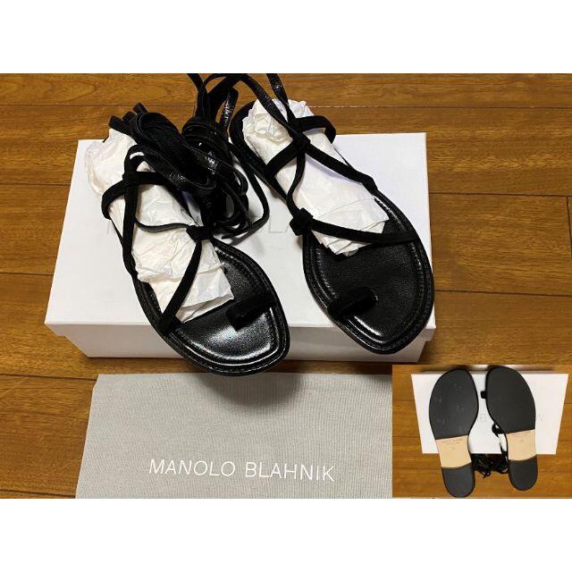 新品 アパルトモン MANOLO BLAHNIKレースアップサンダル 37