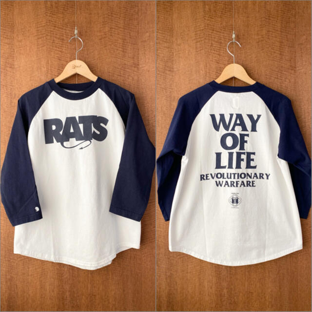 RATS(ラッツ)のRATS 初期 ラグランスリーブ 7分袖 Tシャツ 旧タグ メンズのトップス(Tシャツ/カットソー(七分/長袖))の商品写真
