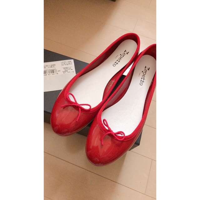 新品未使用！ レペット Repetto エナメルバレエシューズ フラットシューズ