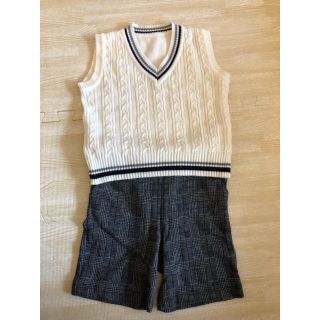 コムサイズム(COMME CA ISM)の《✨セット販売でSALE中✨》コムサのベスト　コムサのハーフパンツ(セレモニードレス/スーツ)