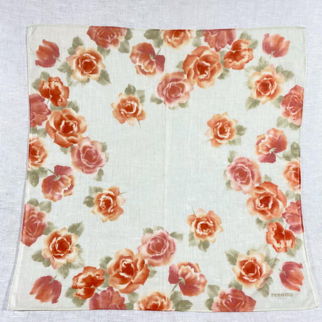 RENOMA(レノマ)のRenoma 薔薇　ハンカチ　スカーフ レディースのファッション小物(ハンカチ)の商品写真