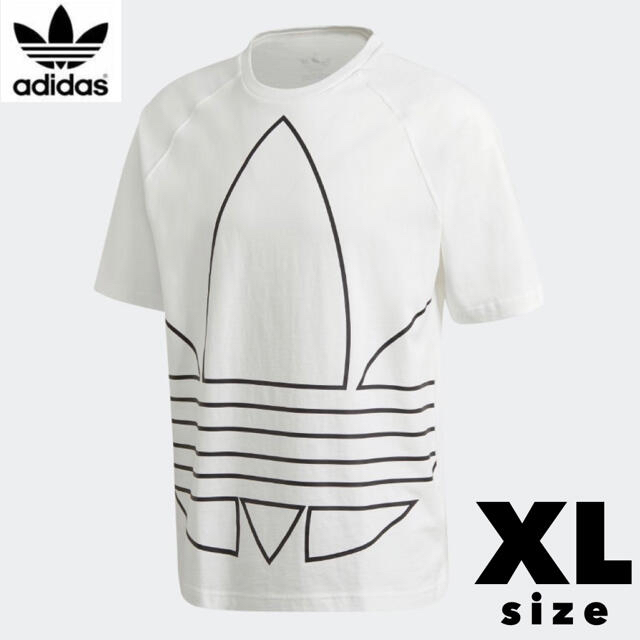 adidas(アディダス)の【新品】  アディダス　ビッグトレフォイル　Tシャツ　白　XL メンズのトップス(Tシャツ/カットソー(半袖/袖なし))の商品写真