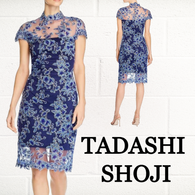 TADASHI SHOJI - ☆SALE☆【TADASHI SHOJI】レースプリントカクテル