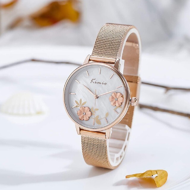 3D フラワー 腕時計 レディース レディースのファッション小物(腕時計)の商品写真