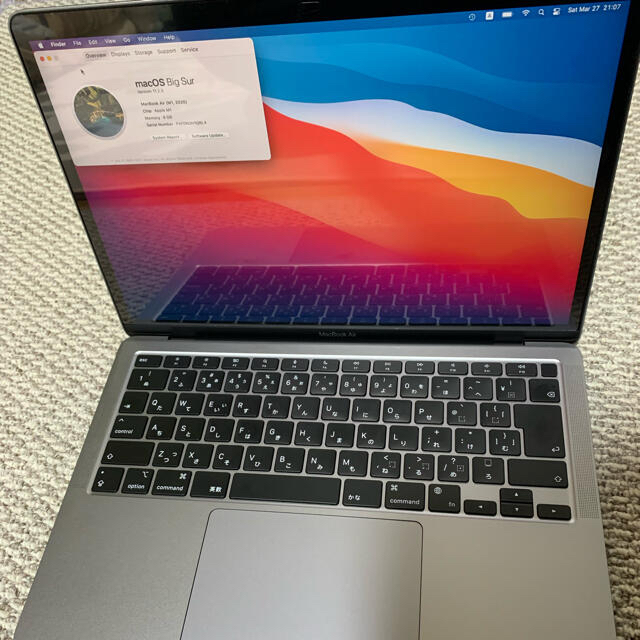 訳あり】M1 MacBook Air (Retina, 13-in 202…-