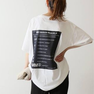 人気★MM6 マルタンマルジェラ　プリント　Tシャツ　トップス　グレー　お洒落