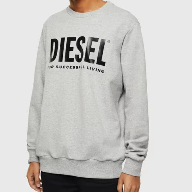 DIESEL(ディーゼル)のスウェット トレーナー　ディーゼル　グレー　L メンズのトップス(スウェット)の商品写真