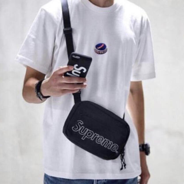 18AW Supreme Shoulder Bag Black 正規品