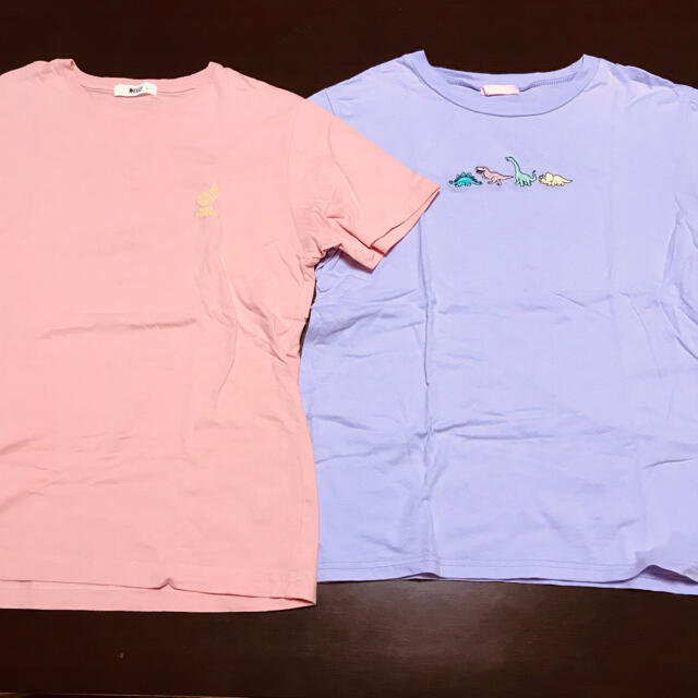 WEGO(ウィゴー)のWEGO  半袖2枚セットTシャツ⌯' ▾ '⌯ レディースのトップス(Tシャツ(半袖/袖なし))の商品写真